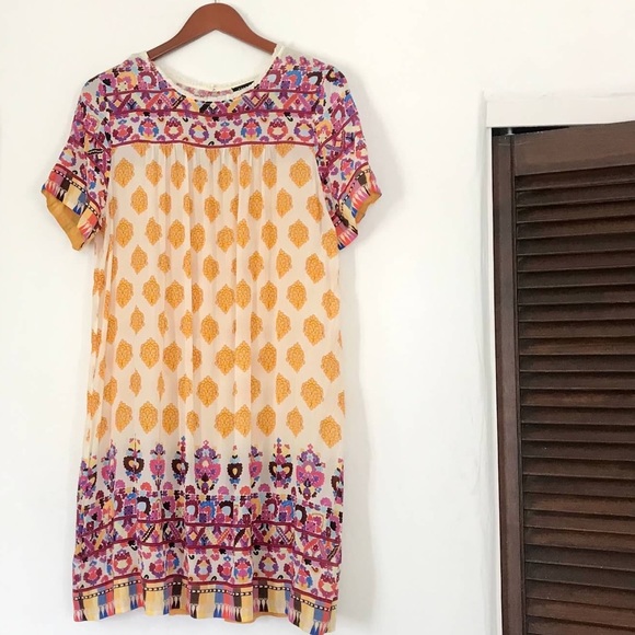 Anthropologie Tanvi Kedia Beaded Caltha Swing Dress Size XL - Picture 5 of 16